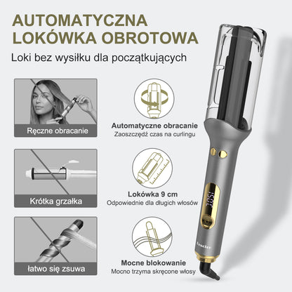 Qimmaol G-310 automatyczna lokówka (25 mm) | 14 zakresów temperatury (100–230°C) / ochrona przed oparzeniem / szybkie nagrzewanie / pielęgnacja jonowa