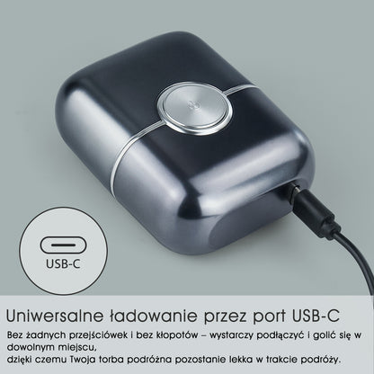 Qimmaol FK706 Mini golarka elektryczna dla mężczyzn z etui podróżnym