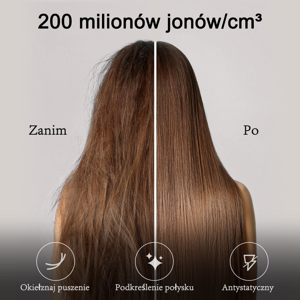 Qimmaol Velofold – profesjonalna suszarka jonowa z koncentratorem i dyfuzorem [Ultralekka / Wielkości dłoni / Składana / 250 g]