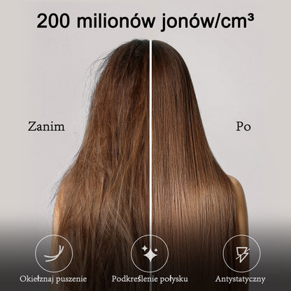 Qimmaol Velofold – profesjonalna suszarka jonowa z koncentratorem i dyfuzorem [Ultralekka / Wielkości dłoni / Składana / 250 g]