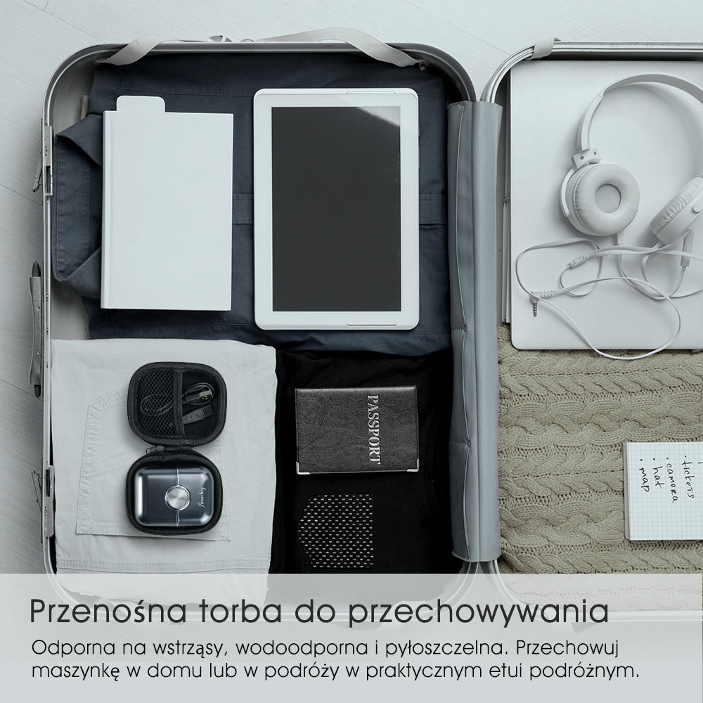 Qimmaol FK706 Mini golarka elektryczna dla mężczyzn z etui podróżnym