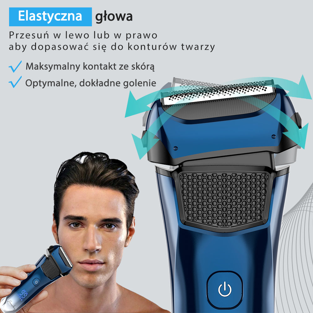 Golarka foliowa FK609 dla mężczyzn, gradient niebieski